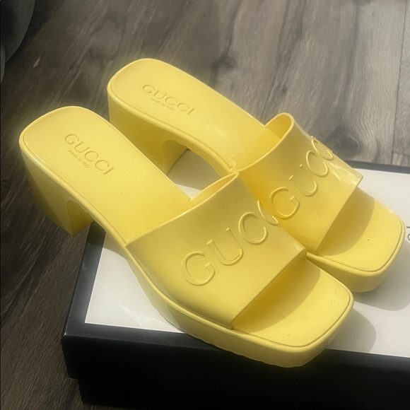 Gucci Shoes - Gucci Women's Yellow Mules